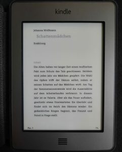 Schattenmädchen auf dem Kindle